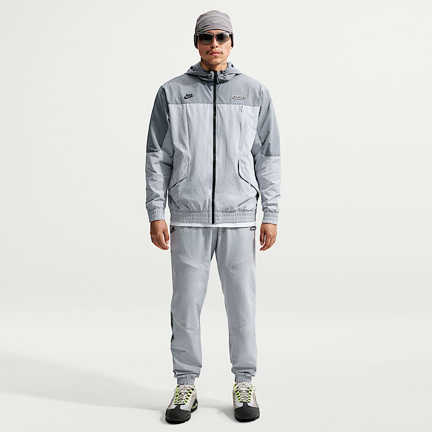 NIKE Air Max ナイロンジャケット グレー系 Mサイズ Nike Air Max Men's Woven Jacket. Nike IL